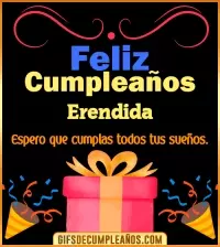 GIF Mensaje de cumpleaños Erendida